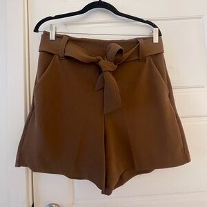 High waisted tailored shorts